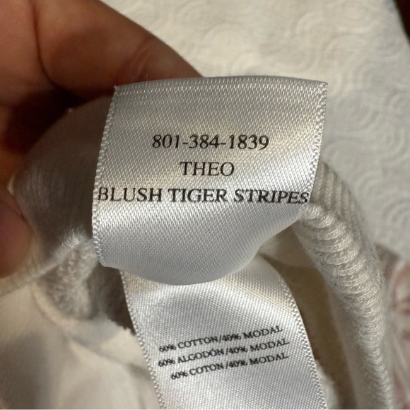 Rails Pink and White Crew Neck Sweater with Zebra Print - Picture 11 of 12